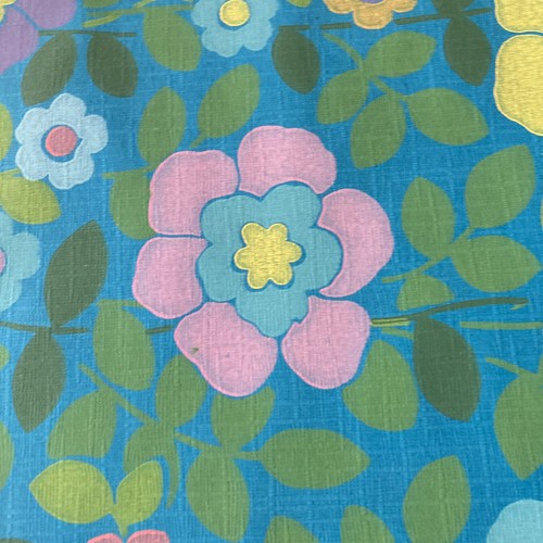 1 x roll of vintage retro kitsch 1960s groovy flower power floral wallpaper - 第 15/20 張圖片