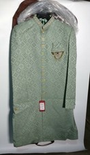 Sherwani mens sz 42 well made beautiful crystals wedding or special occasions 