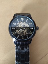 Binbond Herren- stylische Armbanduhr, mechanisch, zum Aufziehen