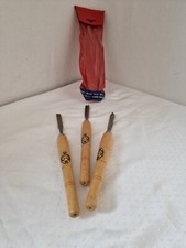 Tischler 3-tlg. Set: Stechbeitel Stemmeisen Drechseleisen