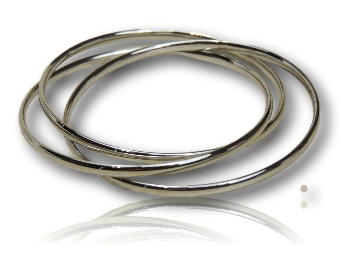 Silver Bangle Georg Jensen Infinity Bangle Triple Band Infinity