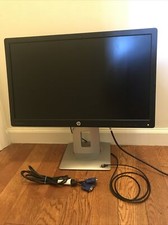 HP EliteDisplay E232 23" Widescreen HDMI LED Monitor  Bonus USBC Cables NEW 