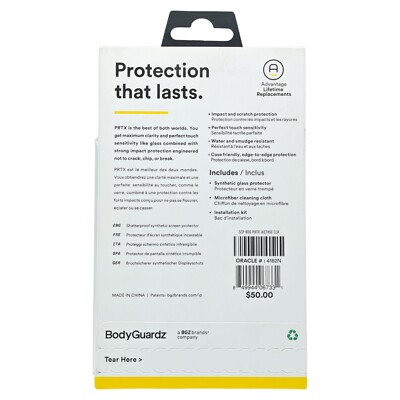 BodyGuardz PRTX Screen Protector for iPhone SE 3rd Generation Anti-Scratch