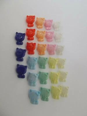 CROWN 10 Cat Buttons - Shank Buttons - 15mm - 12 Shades - Packs of 10 - Baby Buttons