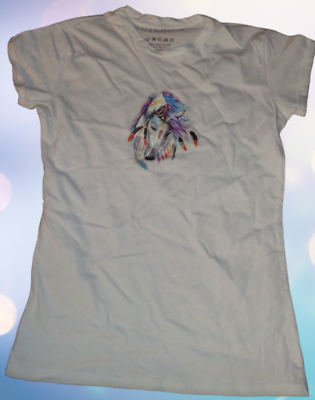 Size 12 For Girls Horse Design T-Shirt Handmade Heat Stamp