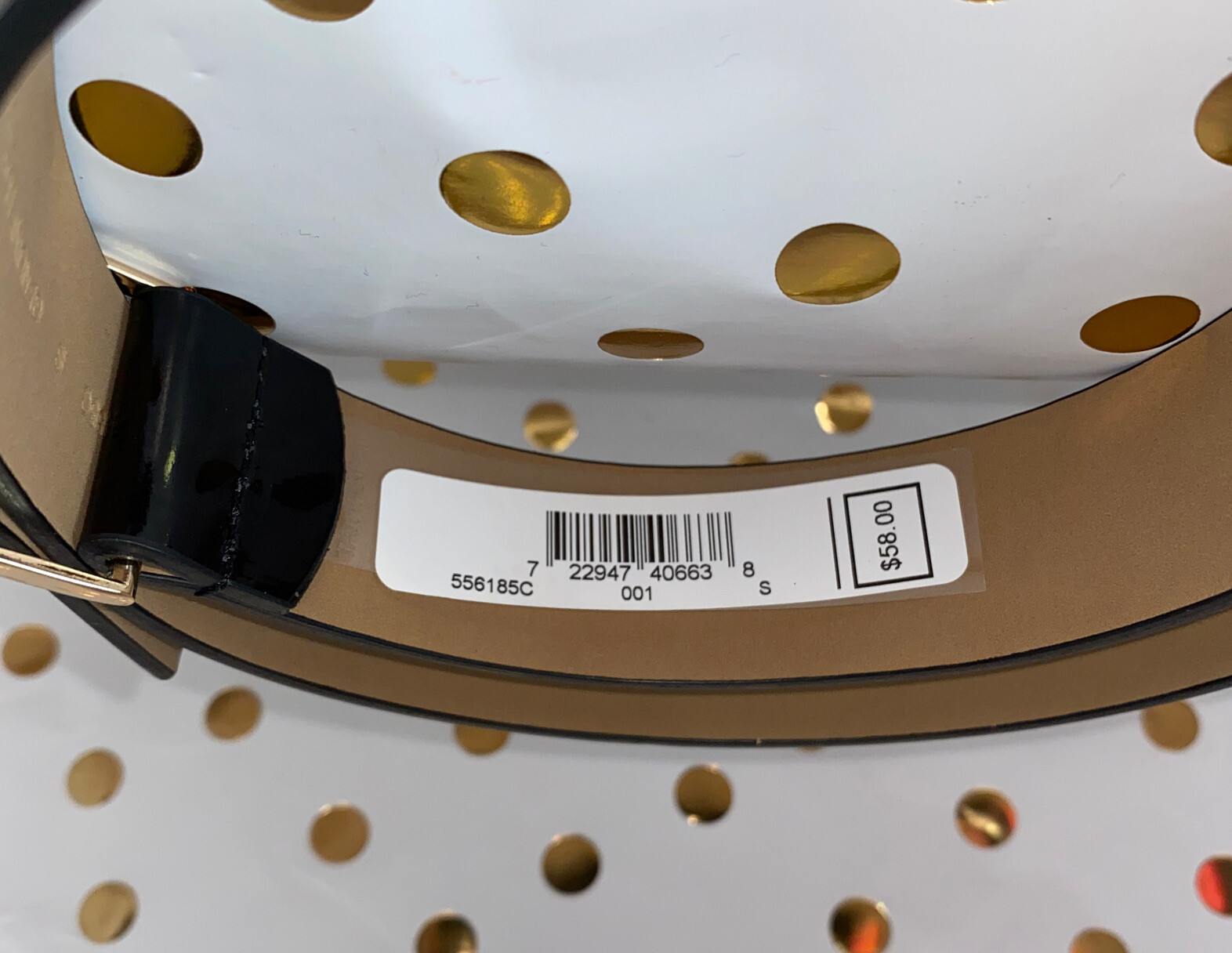 MICHAEL KORS BELT BLACK GLOSS LEATHER GOLD LOGO BUCKLE KORS STYLE!!! eBay