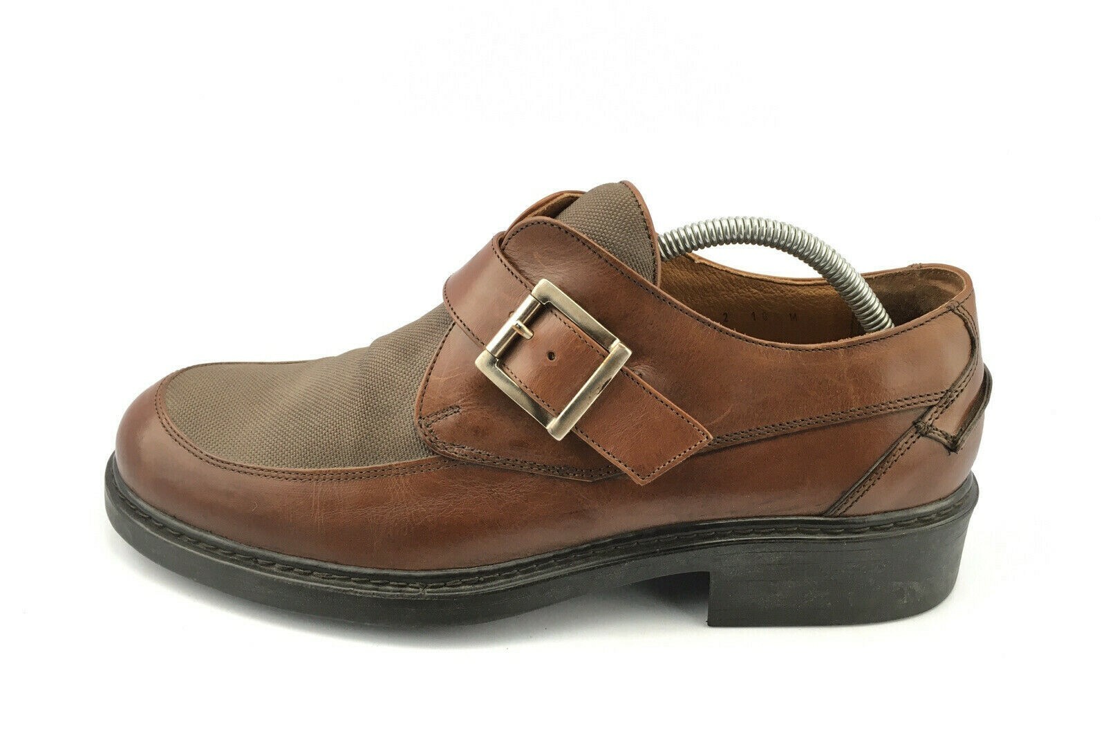 Johnston and Murphy Brown Leather Passport Monk S… - image 1