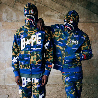 A BATHING APE Men's BAPE x HERON PRESTON MIX 1ST CAMO SWEAT PANTS