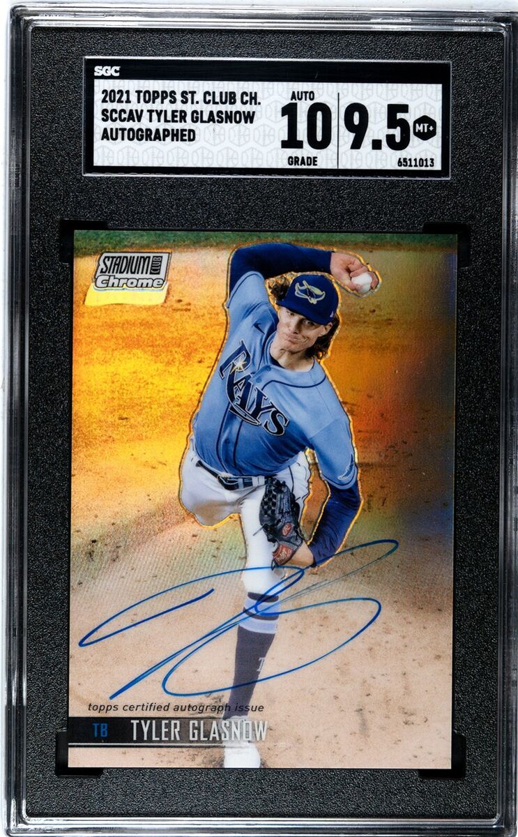 Topps stadium club chrome auto グラスノー 2021 Topps Stadium Club Chrome - Autographs Tyler Glasnow