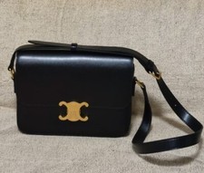 Borsa nera in vera pelle 17X22 cm