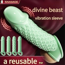 Electric Man-Penis-Extender-Enlarger-Enhancer-Stretch-Sleeve Dick Stretcher Ring