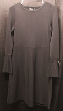 I-N-C - Black Midi Dress. Scoop neck With Bell Sleeves. NWT valued at $119