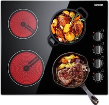 Ceramic Induction Cooktop 6000W 4 Electric Burners Plate