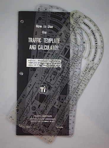Vtg 1971 Traffic Institute Accident Investigators Templates + Instructions - Picture 4 of 4