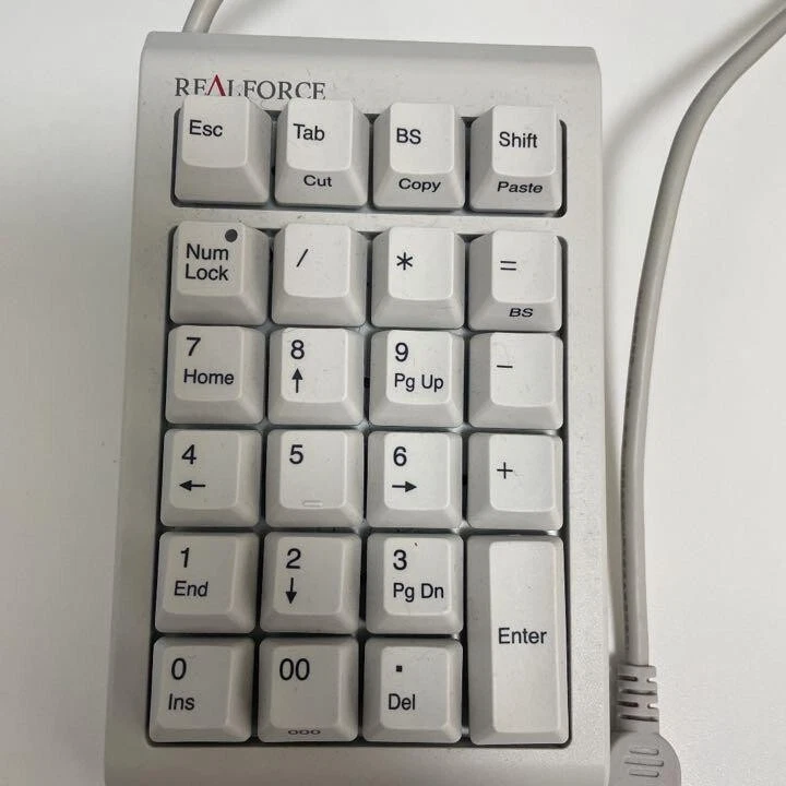 opre Realforce 23U Numeric Keypad WC0100 White Cable USB w/Box From Japan