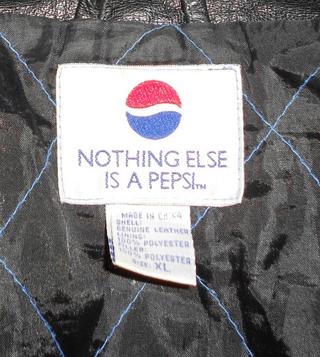 Pepsi Cola Leather Jacket *NOTHING ELSE IS A PEPSI* Full-Zip, Mens Size: XL - Picture 2 of 12