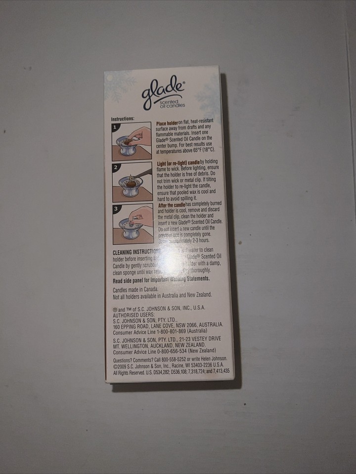 Glade Scented Oil Candle Refills Homemade Gingerbread Scent Unopened eBay