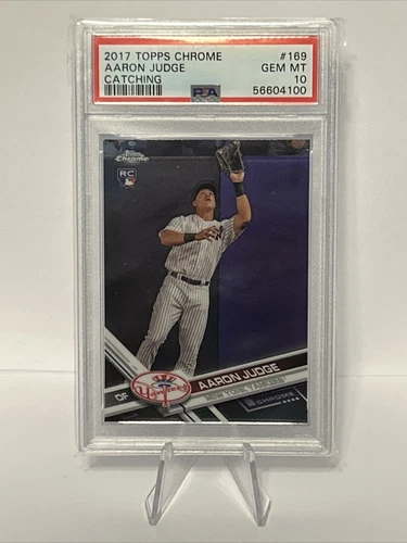 2017  Aaron Judge Topps Chrome Rookie Card PSA 10