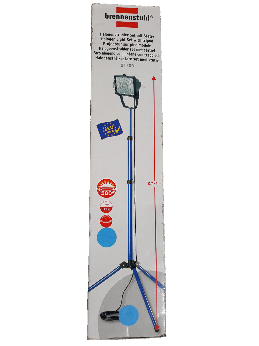 Brennenstuhl Halogen Light Set with Tripod Model 500 Watt