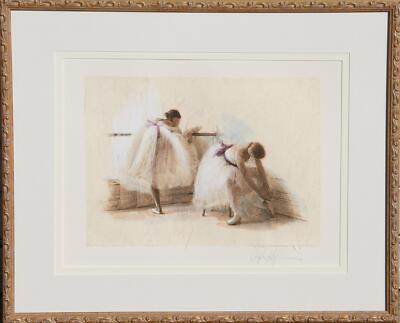 Douglas Hofmann, Rehearsal Suite III, Handkoloriert Lithographie, Signiert Stift