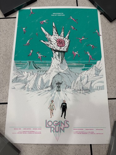 Logan's Run Sci Fi Kult Film Poster Druck Künstler Christian Eres Mondo BNG 24x36