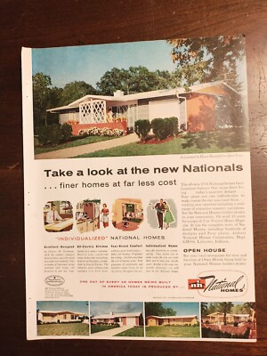 Tred-Well Foam Rubber Mats Color Magazine Ad National Homes Great Vintage Images