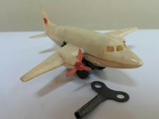 VINTAGE JET RUSSIAN TOY WIND UP AIRPLANE AIRCRAFT SOVIET ERA CCCP LENINGRADSKI