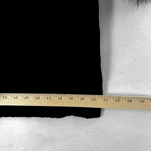 Boho Patchwork Velvet Jacket Natural Feather Collar & Sleeves Lining Buttons 14 - Picture 13 of 15