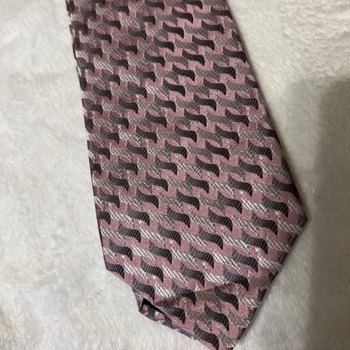 Concepts By Claiborne Pink Purple Gray Tie Silk EC - Picture 2 of 4