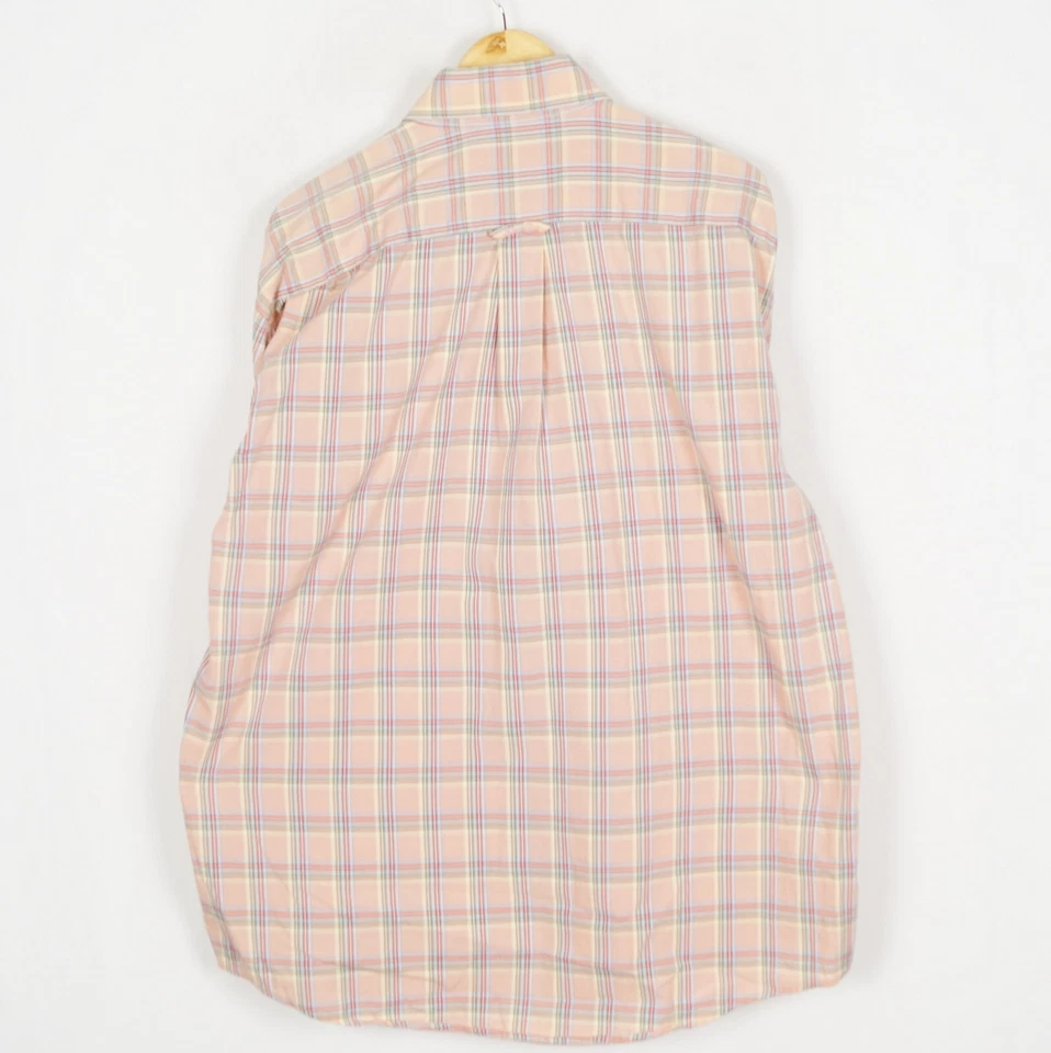 Camisa de hombre GANT talla XL AÑOS 50 vestido de popelina calce naranja cuadros algodón ma10636 Foto 2 de 4