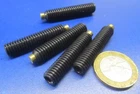 Kmac Alloy Steel Set Screws, Brass Tip, 5/16-18 x 1 1/2" Thread Length, 5 Pcs