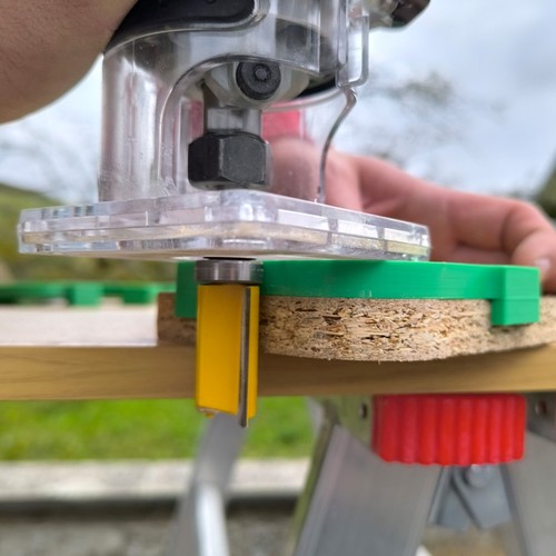 5 Stück Frässchablonen für Oberfräse, Radius Jig Router Templates - Bild 4 von 4