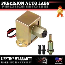 Inline Electric External Fuel Pump 12V Low Pressure 2.5-4 PSI E8012S Gas Diesel