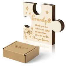 WATINC Puzzle Block Gift for Grandpa, Father's Day Birthday Gifts Ideas Puzzl...