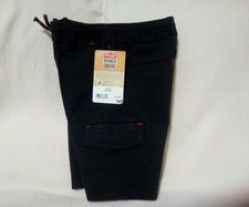 WRANGLER ADVANCED COMFORT BOYS SZ 4/5 BLACK Straight CARGO SHORTS NEW with tags