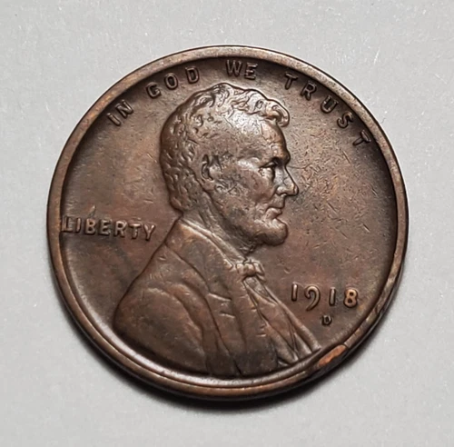 1918-D Lincoln Wheat Cent — photo from the most recent tracked eBay sale