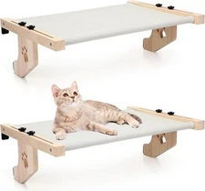 Cat Sill Window Perch Large Cat Window Hammock Shelf Seat Sturdy Wood Frame