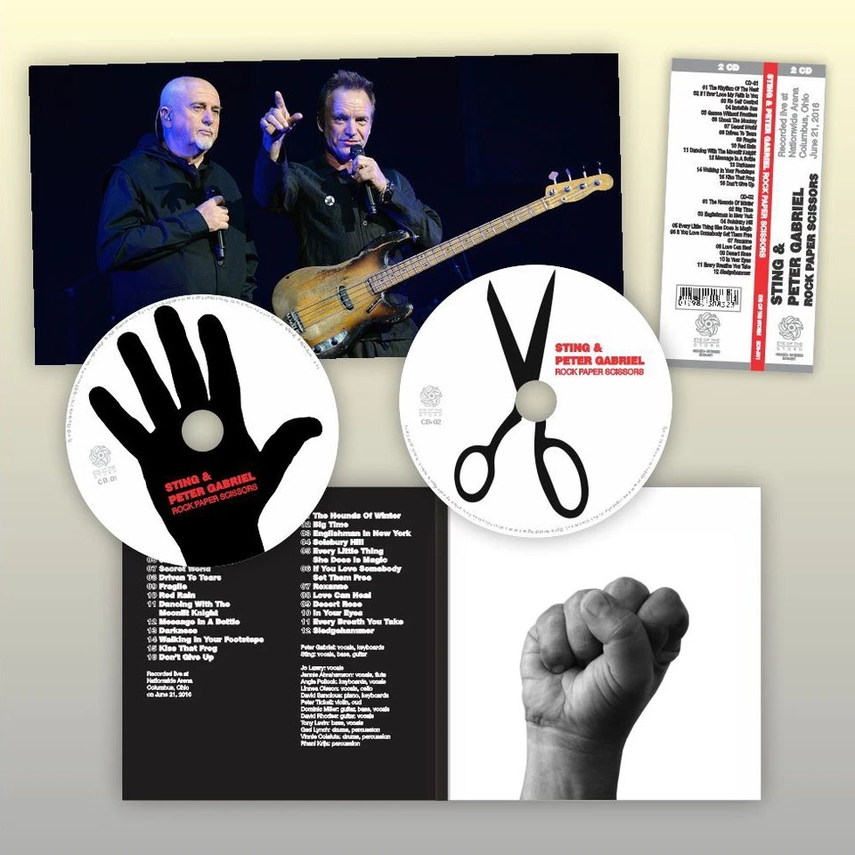 PETER GABRIEL & STING - Rare album 2016 tour (2x CD / mini LP) soul cages secret - Image 2 of 3