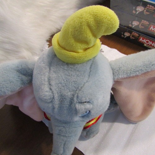DUMBO PLUSH Stuffed Animal Toy THE DISNEY STORE 8" Circus Elephant VINTAGE - Picture 2 of 8