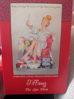 Tiffany The Spa Diva Secret Message Figurine NIB