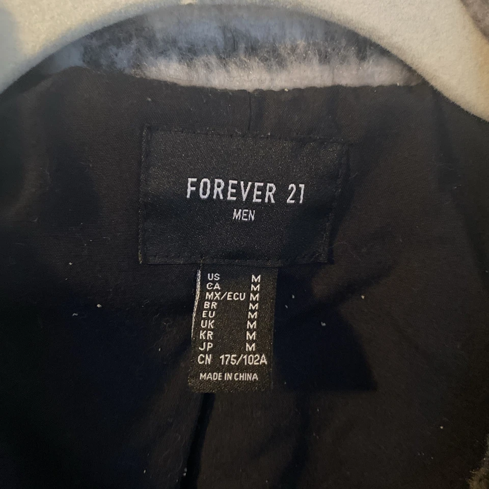 Abrigo Forever 21 Hombre Talla Grande Multicolor Avena Cuadros Nuevo Foto 4 de 4