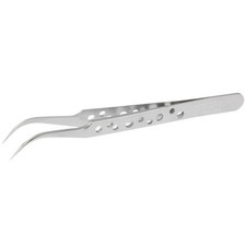 High-Hardness Anti-Magnetic Anti-Acid Steel Curved Tweezers, Curved Head