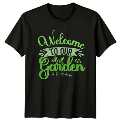 Willkommen in unserem Garten T-Shirt Hinterhof Gartenarbeit Geburtstag Geschenk für Sie und Ihn