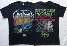 Obituary Slowly We Rot Tour 2019 Official Florida Death Metal Brand New All Size