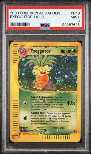 Exeggutor graded PSA 9 for sale on eBay