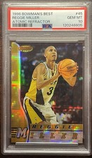 1996-97 Bowman’s Best Atomic Refractor #45 Reggie Miller Indiana Pacers PSA 10