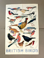 NWT Emma Bridgewater British BIRDS Cotton Tea or Kitchen Towel ~ Made in the UK