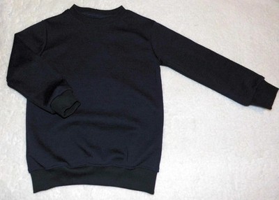 Kids Merino Wool Dark Blue Wool Jumper Sweater Size 74 - 170
