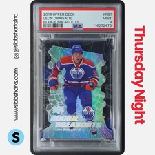 2014 UPPER DECK #RB1 LEON DRAISAITL BREAKOUTS RC /100 PSA 9 ROOKIE