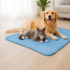 Dog Cooling Mat Pet Bed Summer Ice Pad Washable Cool Blanket For Large Dogs Cats